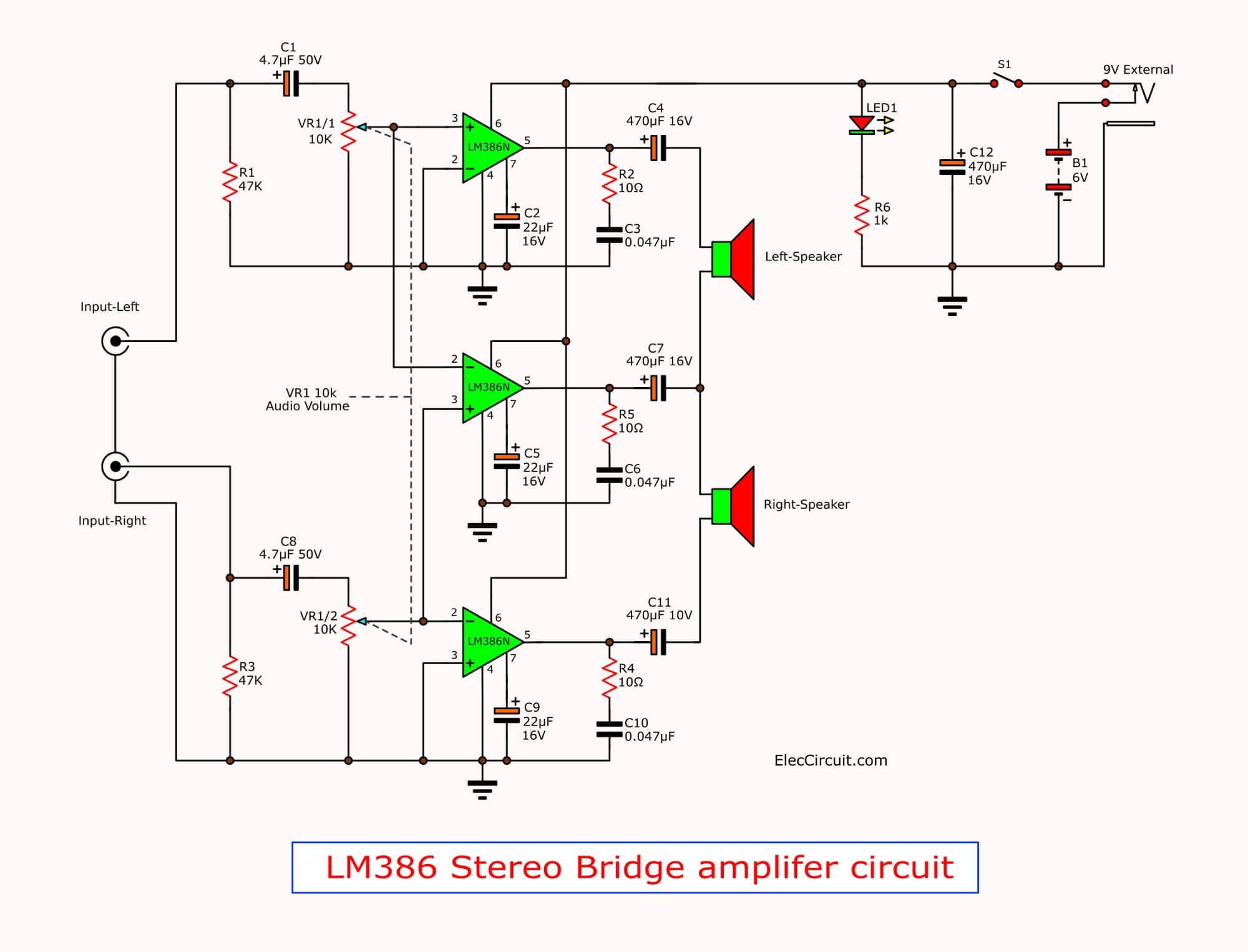 Lm Schematic Diagram Lm Audio Amplifier Module